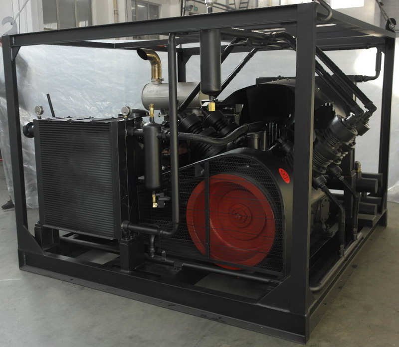 微电脑控制柴动10-400油田用高压机